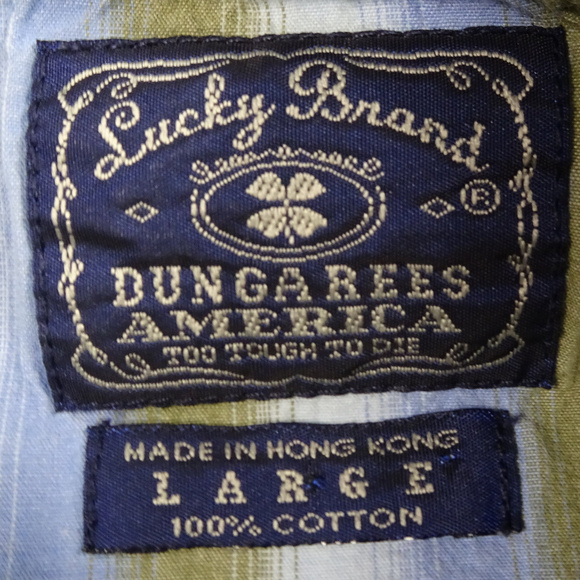 Lucky Brand Dungarees Diamond Pearl Snap Large - Picture 3 of 5